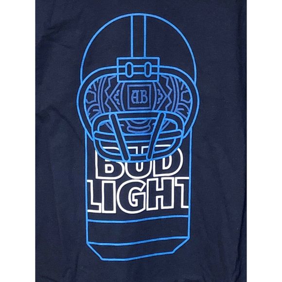 Bud Light Blue XL T-Shirt Key Cup Holder - Picture 1 of 6